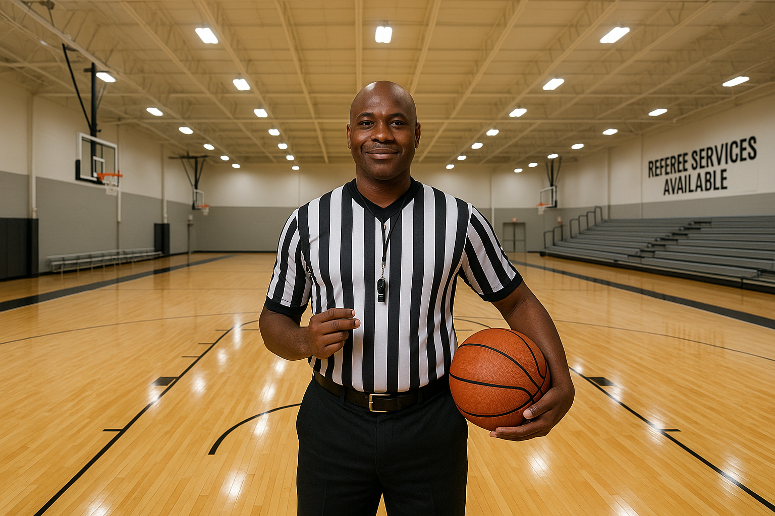 basketball court spaces and nigerian referee for hire. dont include court lux sport