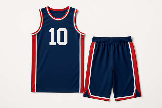 Basketball Kit (Jersey & Shorts) white background